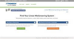 Desktop Screenshot of linearmotioneering.com