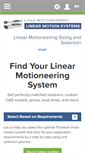Mobile Screenshot of linearmotioneering.com
